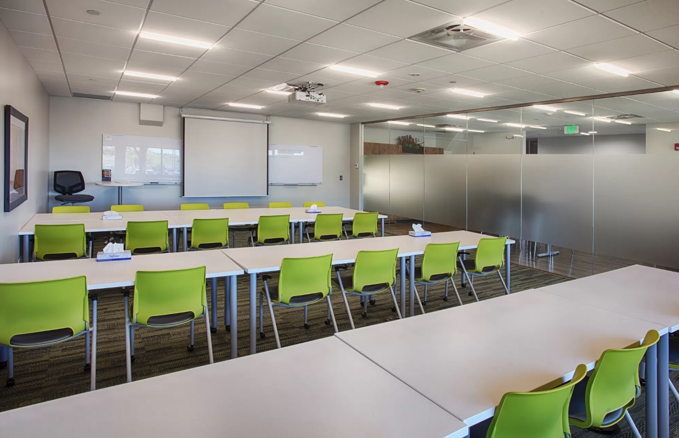 ORBIT conference room at Union Terrace, Lakewood — where Build Night is hosted